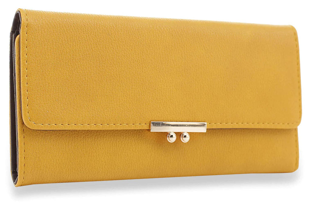 Mustard Front Flap Classic Design Wallet