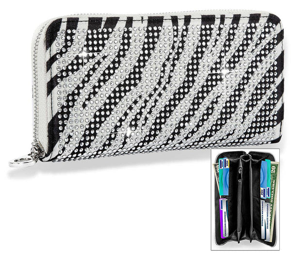 Zebra Stripe Accordion Wallet