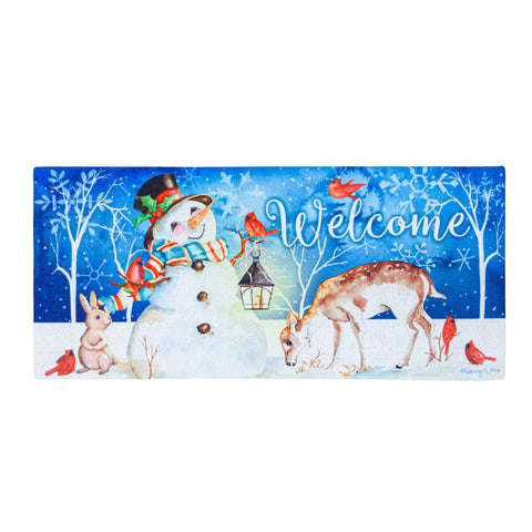 Sweet Snowman and Friends Sassafras Switch Mat