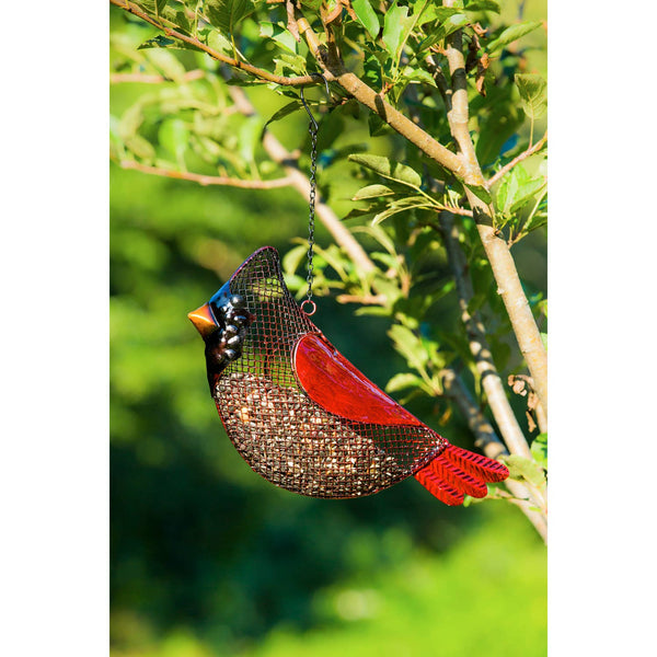 Cardinal Bird Seed Feeder