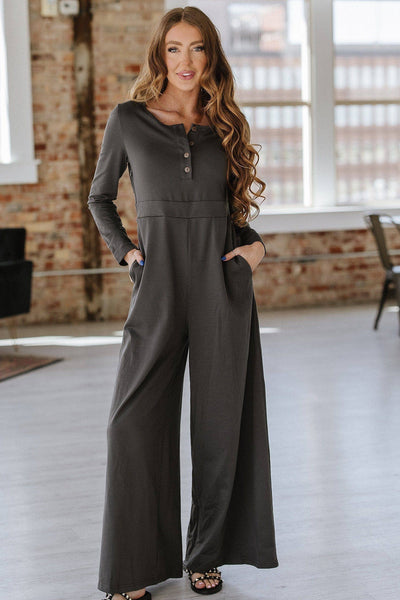 Gray Cody Knit Jumpsuit