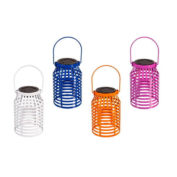 6" H Solar Lantern Caged Design