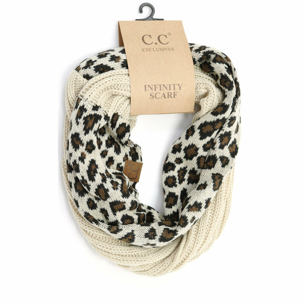 Leopard Accent CC Infinity Scarf