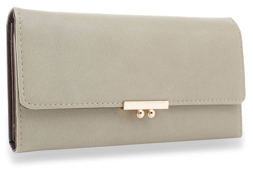 Taupe Front Flap Classic Design Wallet