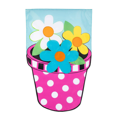 Pink Dot Flower House Flag