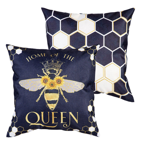 Queen Bee 18" Interchangeable Pillow Cover