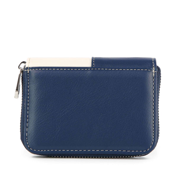 American Flag Navy Petite Zip Around Wallet