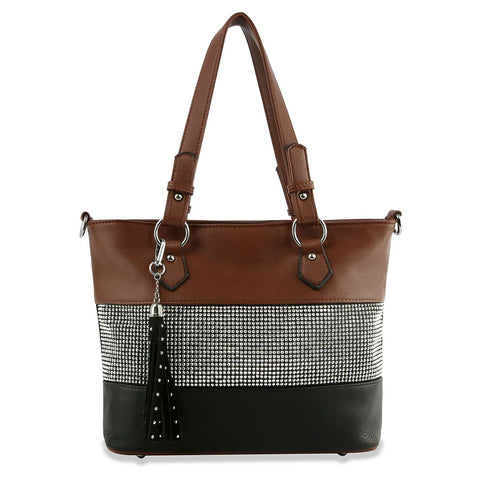 Coffee brown Bling Handbag