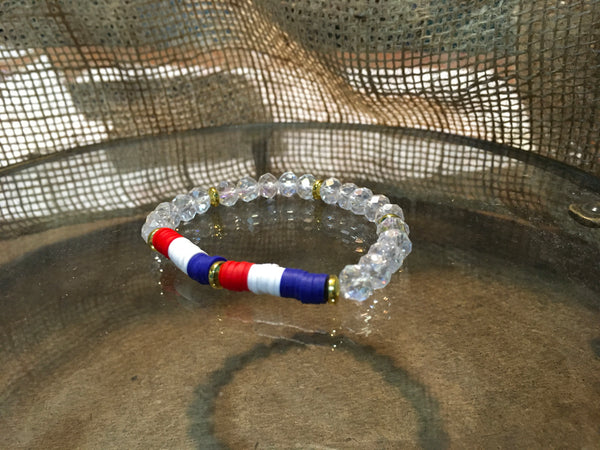 Patriotic Red, White & Blue Bracelets