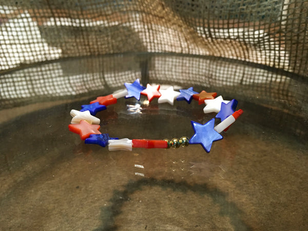 Patriotic Red, White & Blue Bracelets