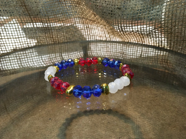 Patriotic Red, White & Blue Bracelets