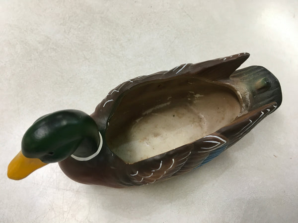 Vintage Mallard Drake Duck planter Napco