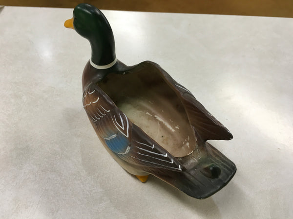 Vintage Mallard Drake Duck planter Napco