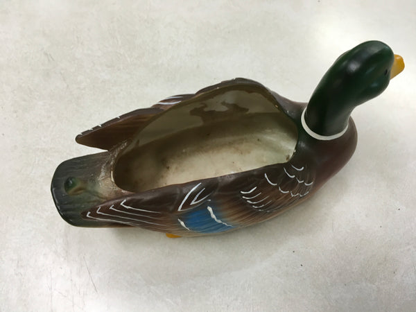 Vintage Mallard Drake Duck planter Napco