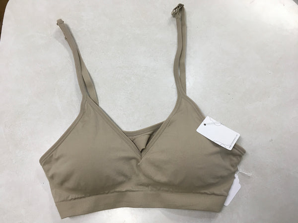 Light Taupe Basic Seamless Bralette