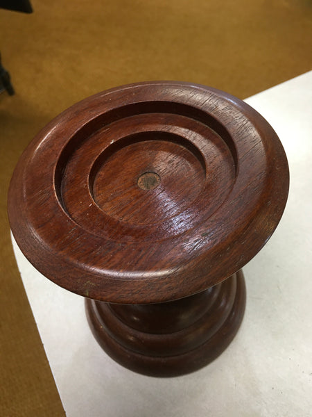 Wood Pillar Candle Holder Pedestal