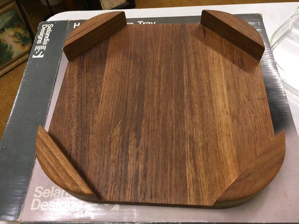 Teakwood Acrylic Hors D’oeuvre Tray