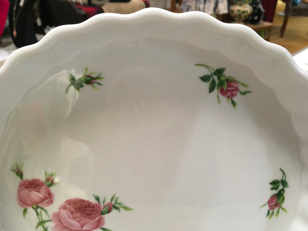 Rose Pie porcelain Dish