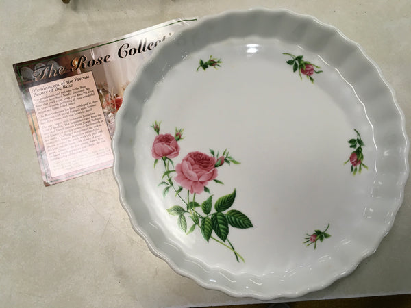 Rose Pie porcelain Dish