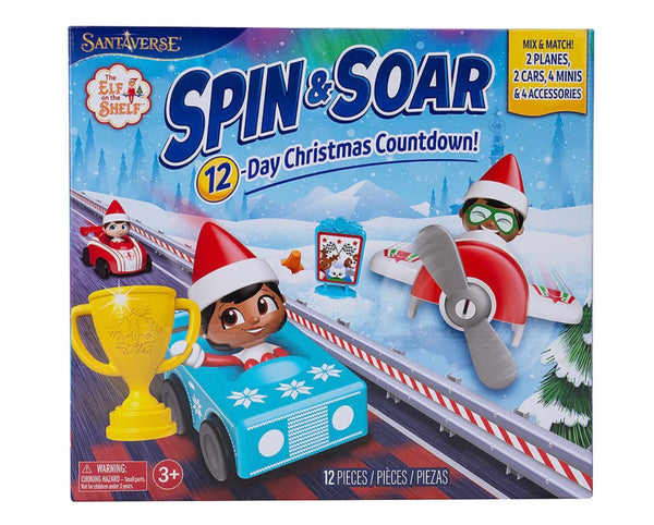 Advent Calendar Spin & soar 12 Day Countdown Christmas Elf on the Shelf