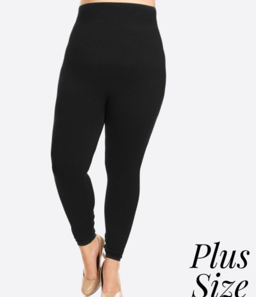 Black compression leggings Plus