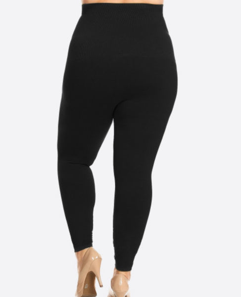 Black compression leggings Plus