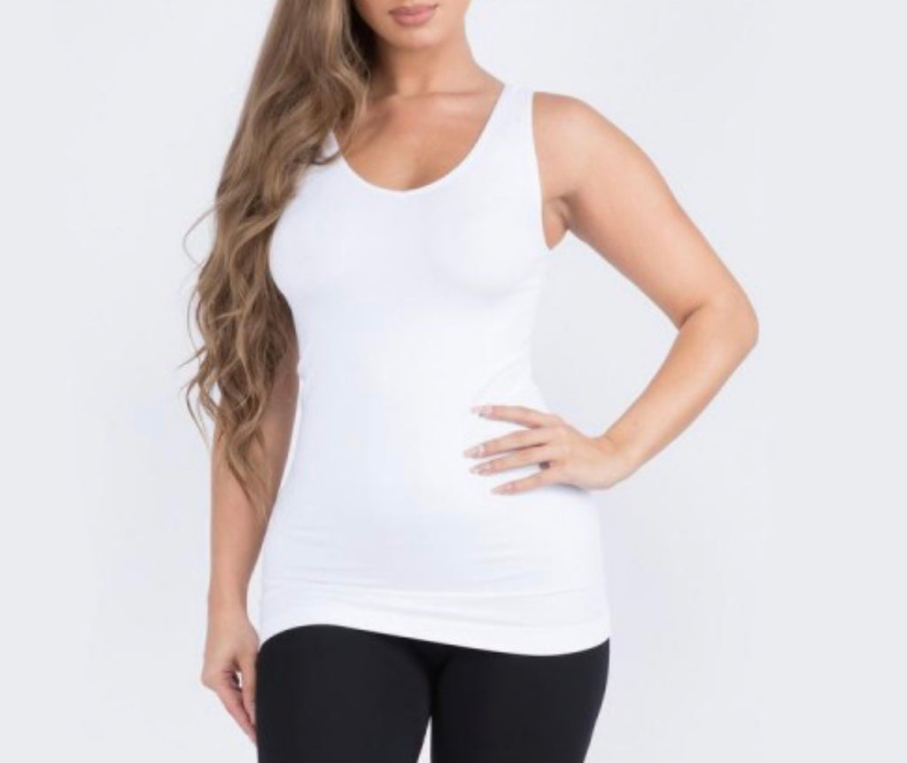 White reversible tank top