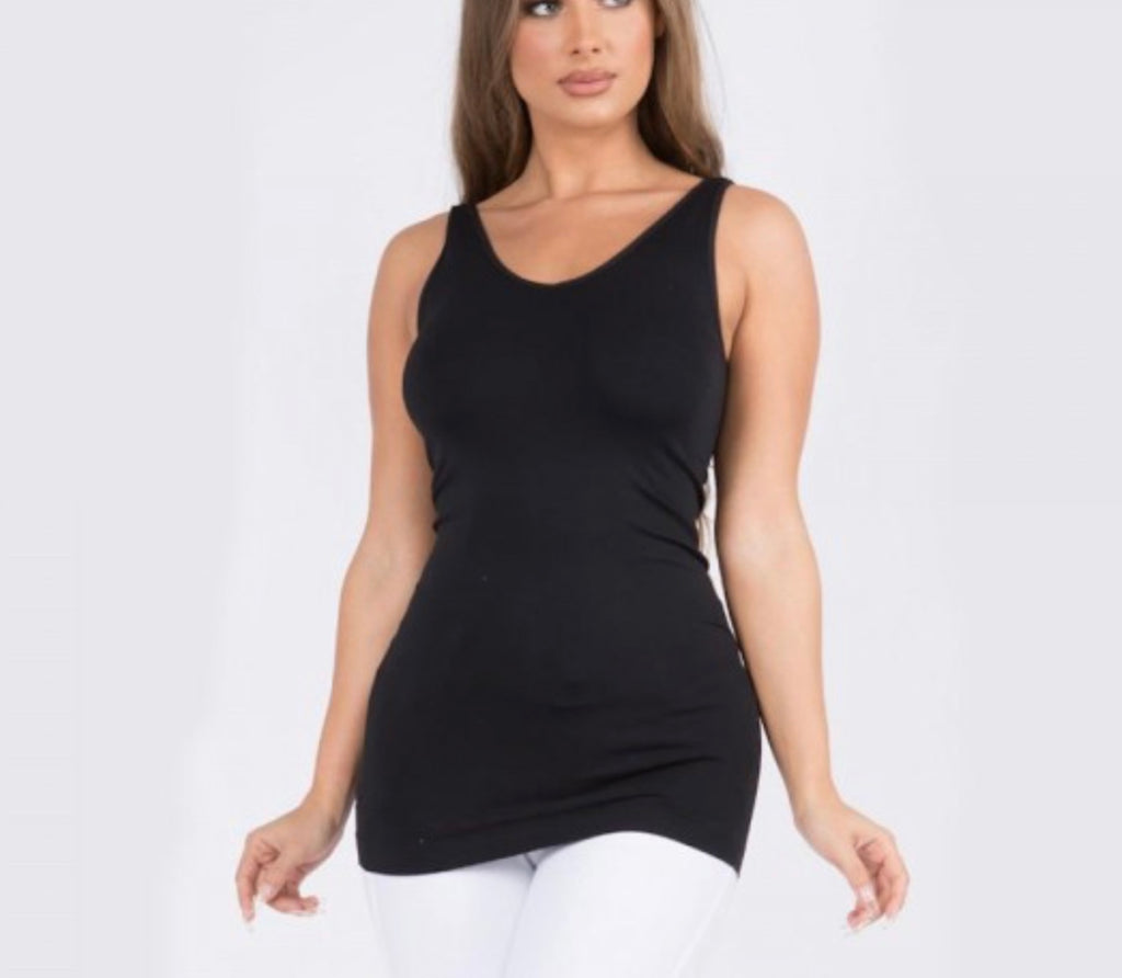 Black reversible tank top