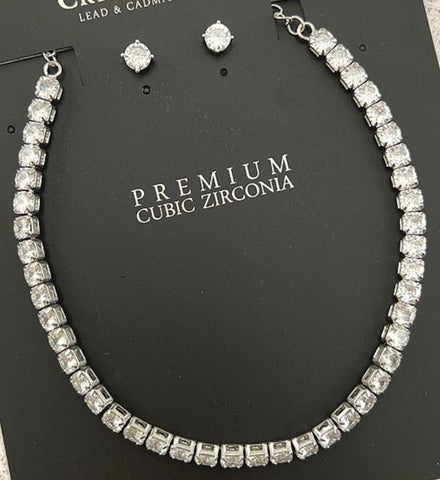 CZ Single Necklace Set