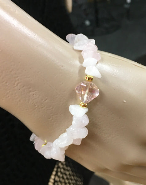 Periwinkle Pink stackable Bracelets