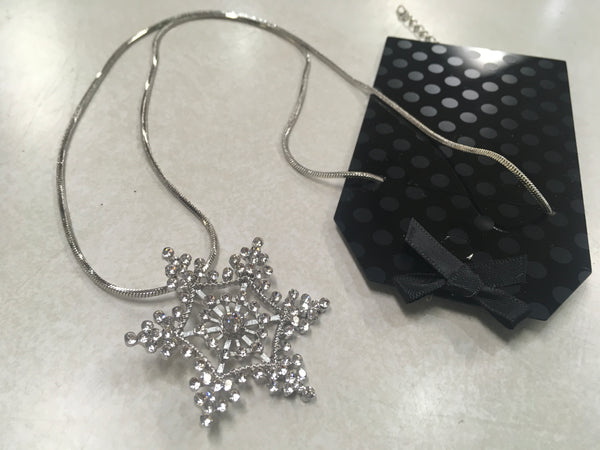 Rhinestone Snowflake necklace