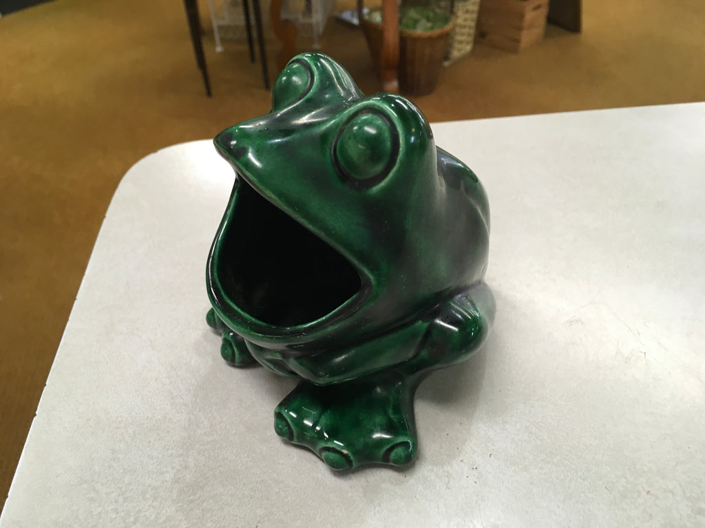 Ceramic Frog Sponge Holder, Planter 