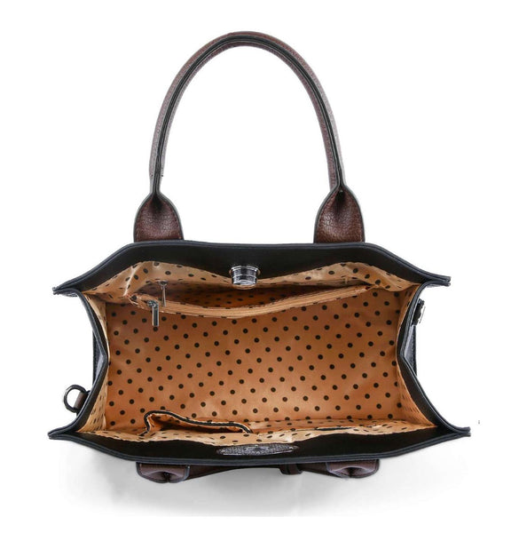 Leopard Twist-Lock Handbag