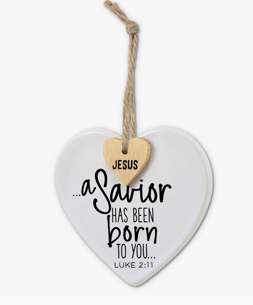 Jesus Savior Ribbon Hang Ornament