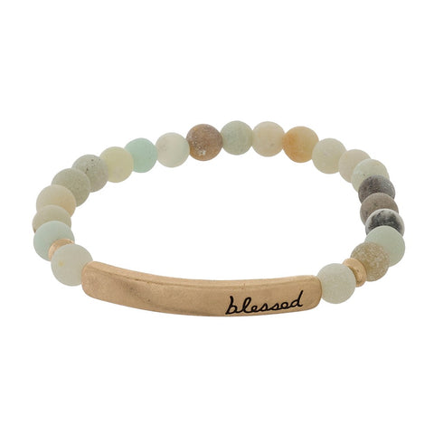 Blessed Amazonite beaded Bracelet