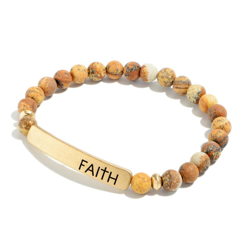 Faith Tan jasper beaded Bracelet