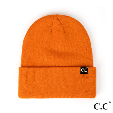 Orange Cuff Unisex CC beanie