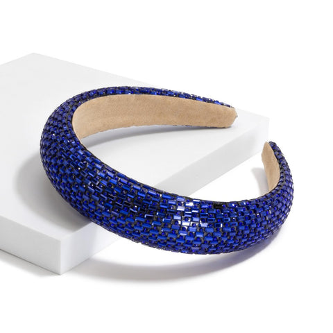 Blue Rhinestone headband