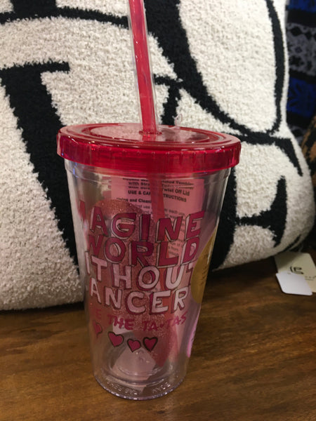 Pink Ribbon Travel cup Cancer Awareness