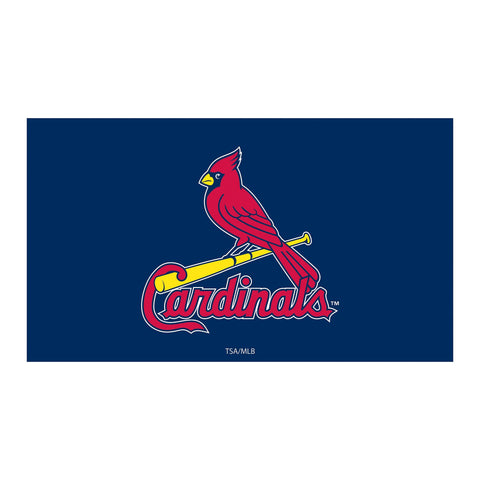 St Louis Cardinals Blue PVC Mat 16" x 28"