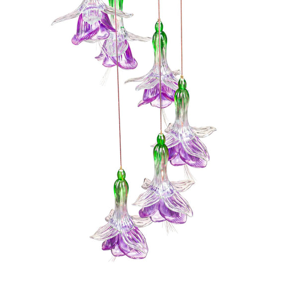 Purple Fairy Flower Solar lighted mobile