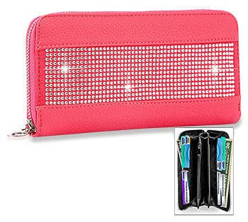 Sparkling Stone Accordion Wallet