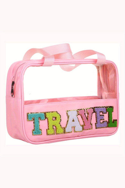 Pink Travel Makeup Bag