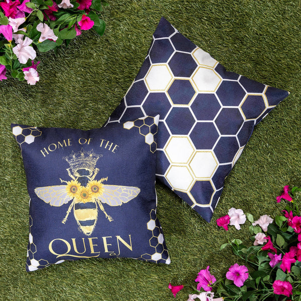 Queen Bee 18" Interchangeable Pillow Cover