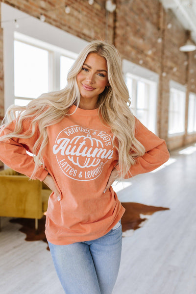 Orange Autumn Pumpkin Sweatshirt