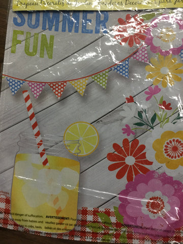 Summer Fun suede garden flag