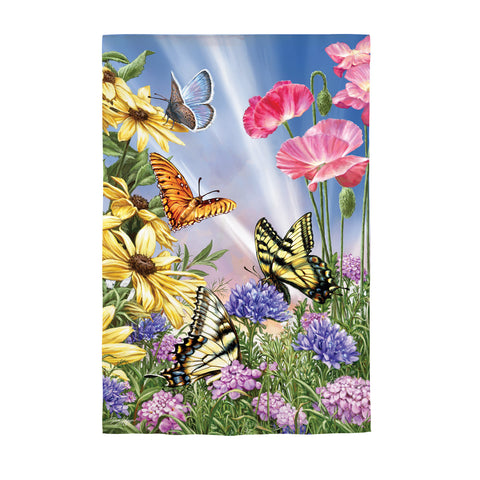 Butterfly Garden Garden Suede Flag