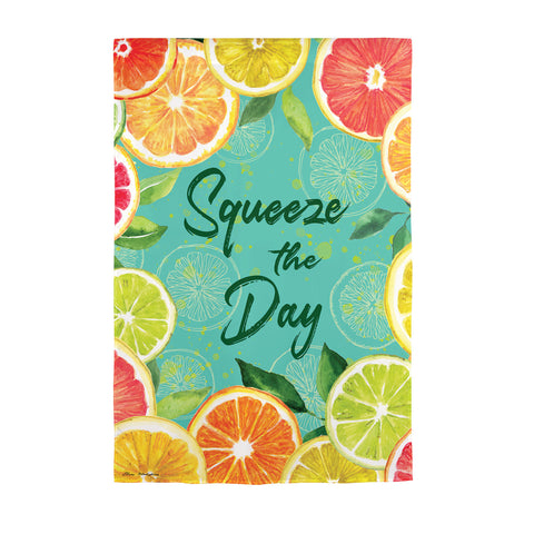 Citrus Squeeze the Day Garden Suede Flag