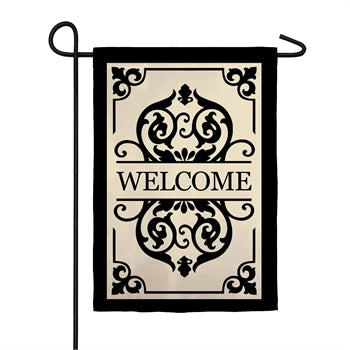 Cambridge Welcome Garden Applique Flag