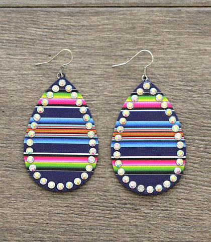 Serape Tear Drop Earrings